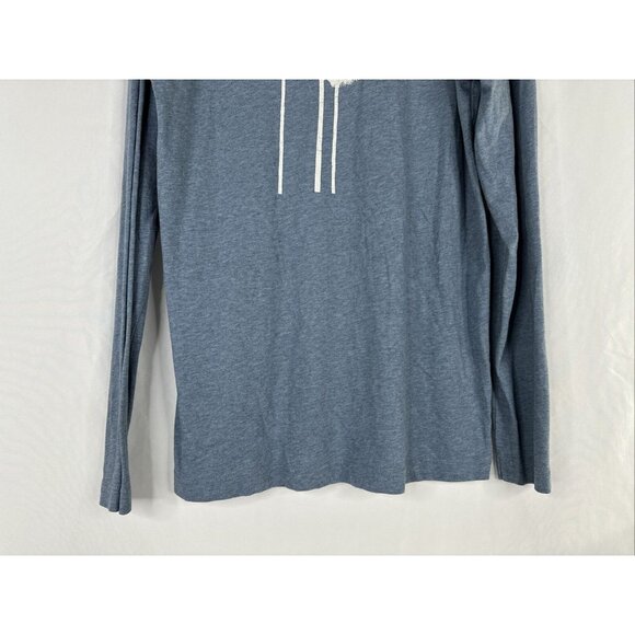 Travis Mathew Long Sleeve T-shirt Mens Size M Blue Palm Trees Golf Beach - Picture 9 of 14